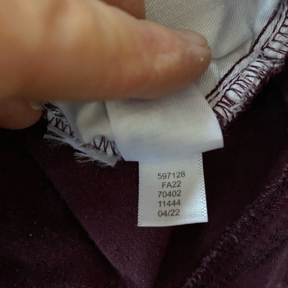 Loft Skinny Velvety Pants maroon Size 8 - Picture 8 of 10